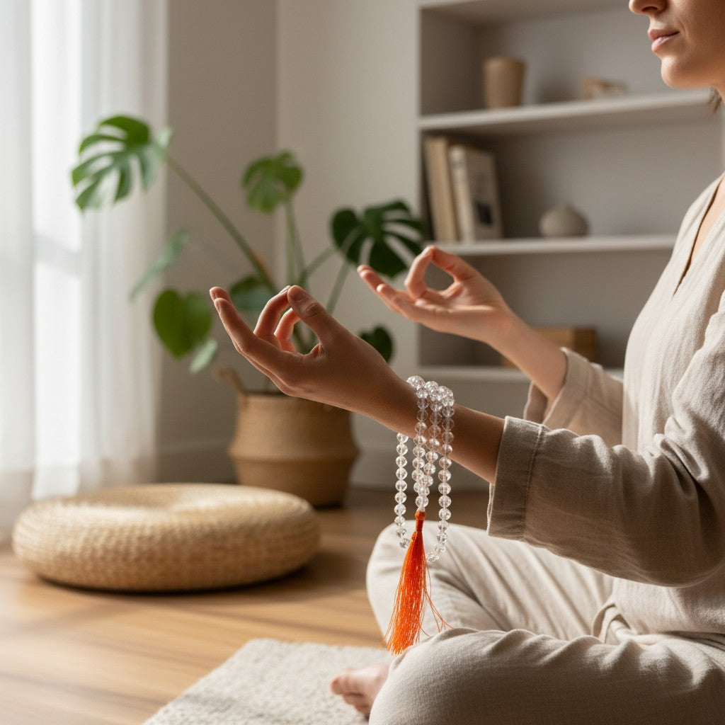 Clear Quartz / Sphatik Mala